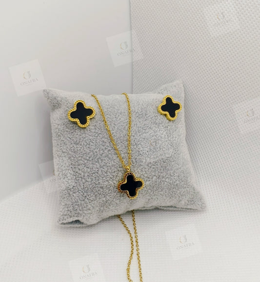 Trendy Black And Gold Set