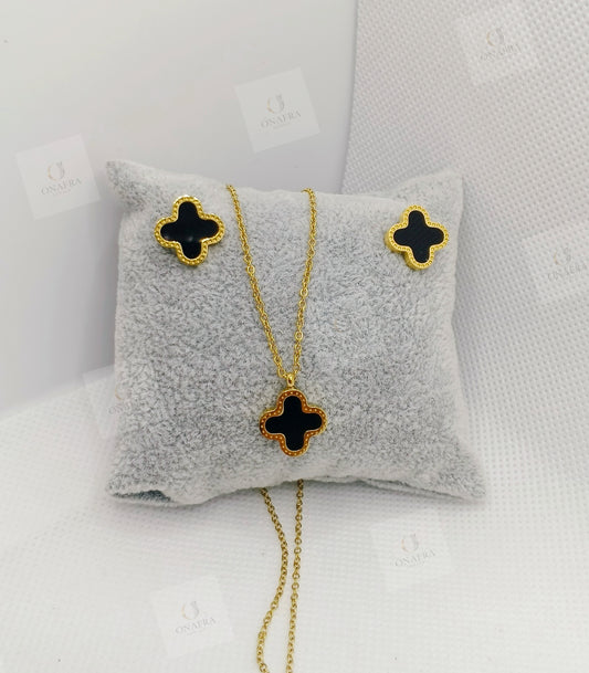 Trendy Black And Gold Set