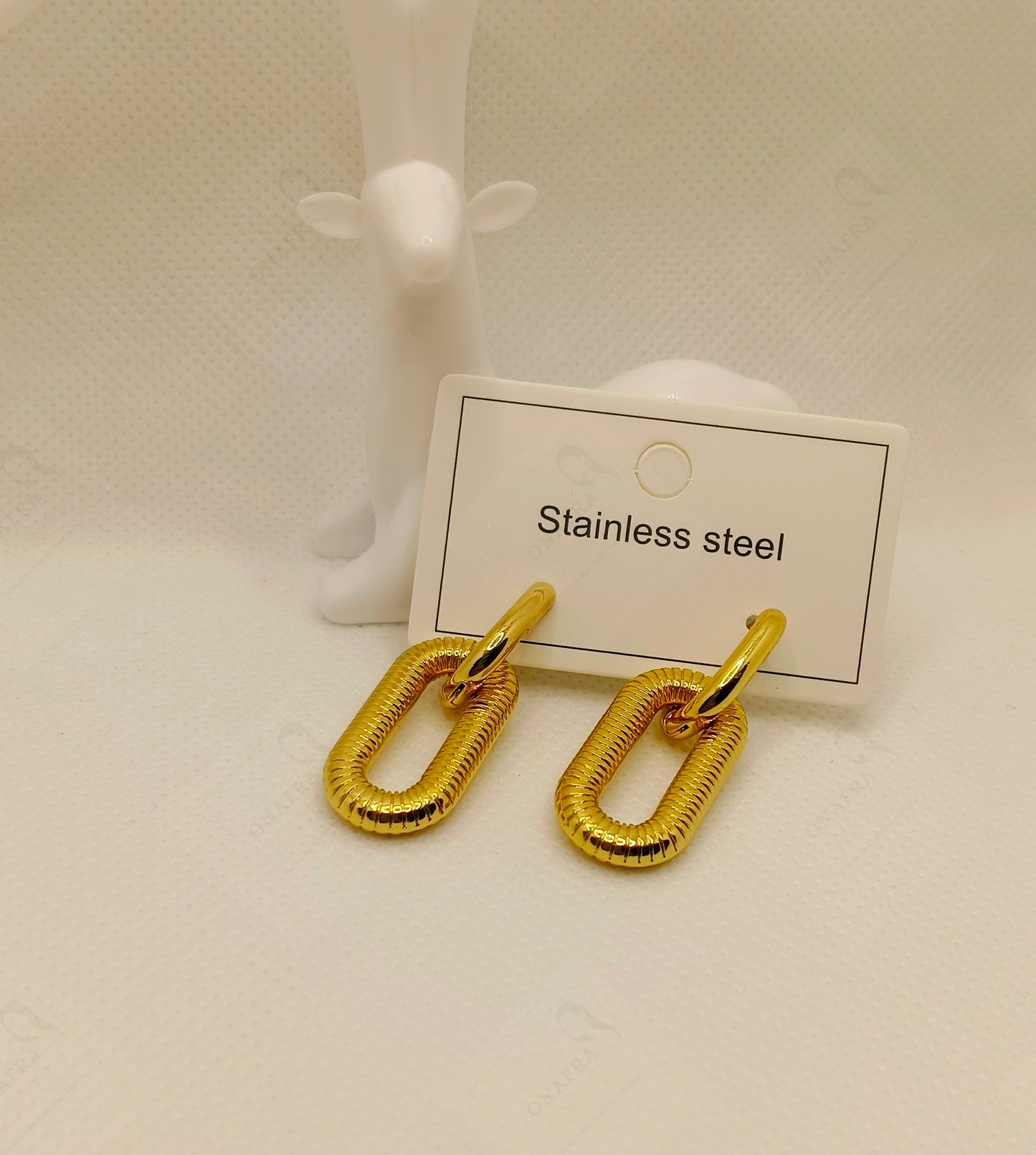 18K Gold Plated Stainless Steel Decent Earrings - Trendy & Versatile