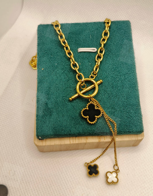 Trendy Double Pendant Necklace