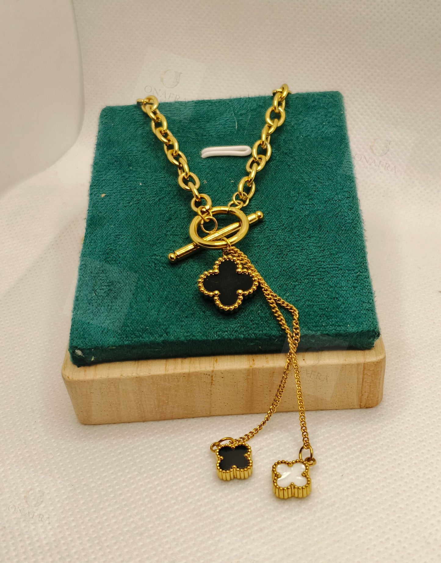 Trendy Double Pendant Necklace