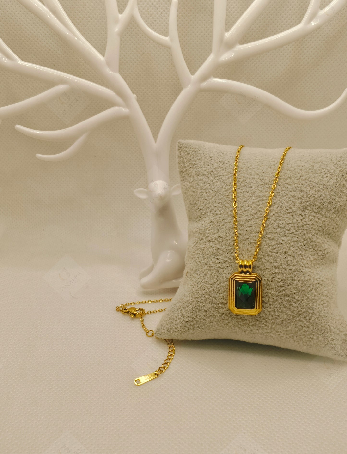 Green Zircon Necklace