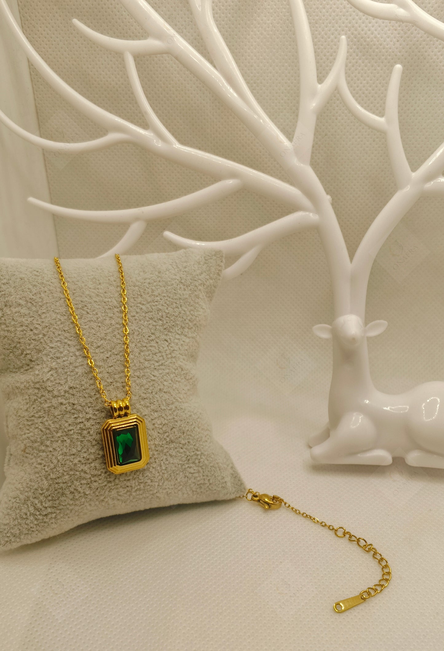 Green Zircon Necklace