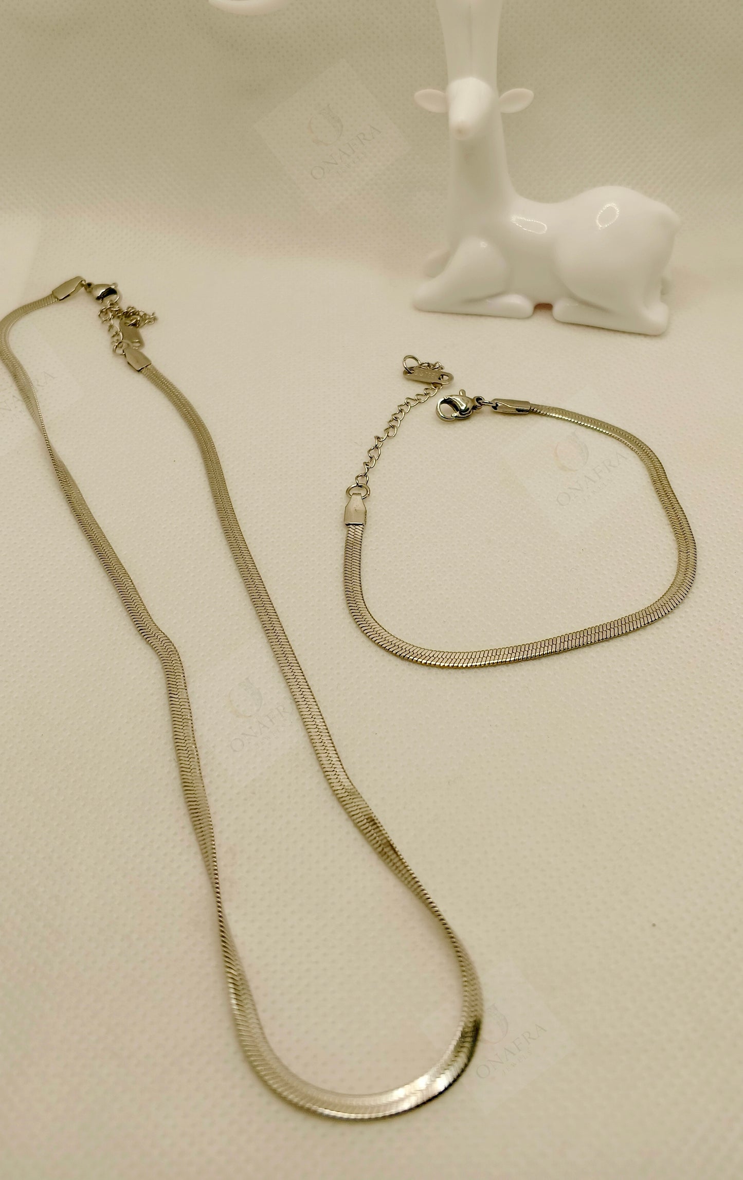 Silver Snake Chain Combo