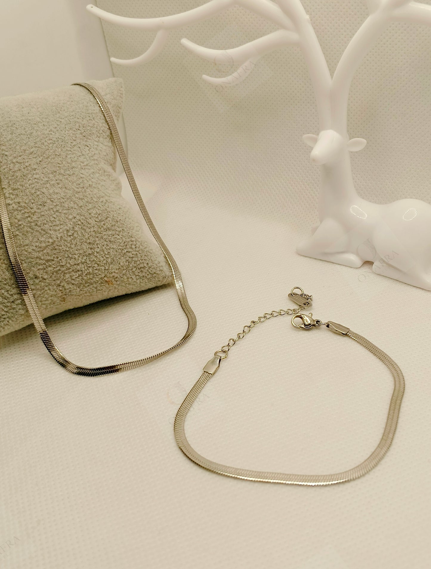 Silver Snake Chain Combo