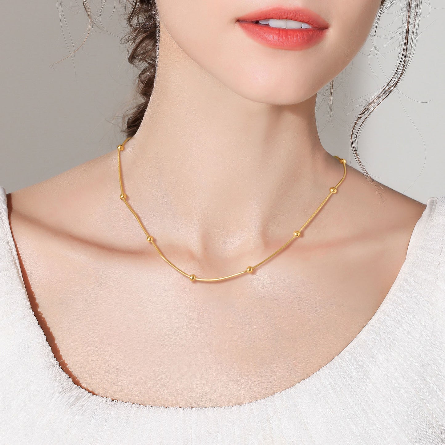 Trendy Bracelet And Necklace Combo