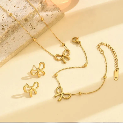 Bracelet Necklace and Earring Combo