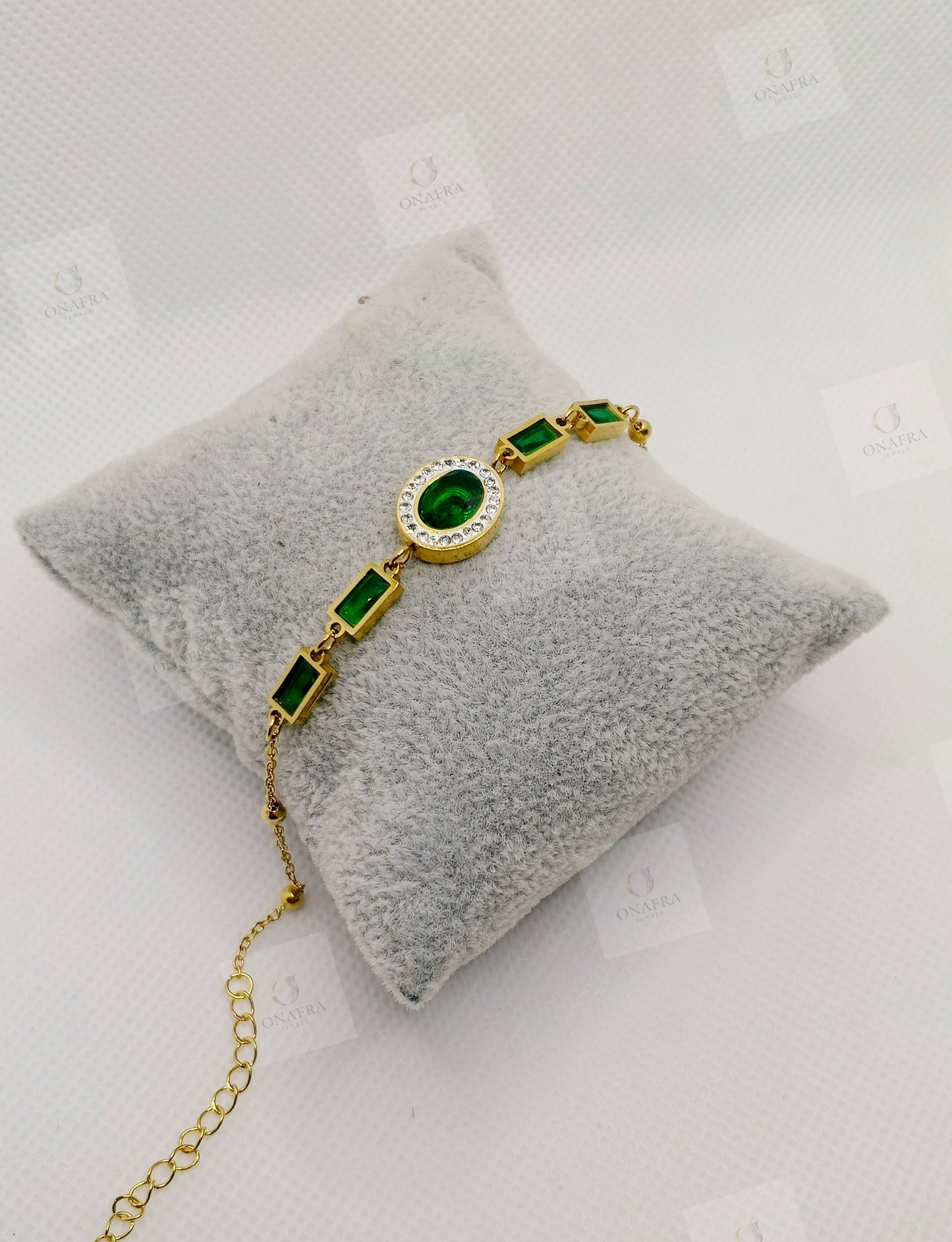 Green Zircon Bracelet