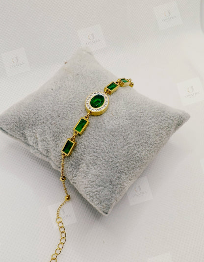 Green Zircon Bracelet