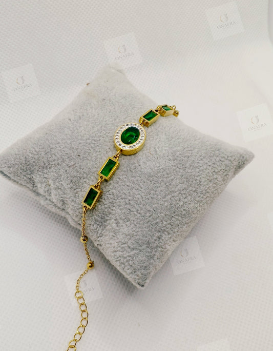 Green Zircon Bracelet