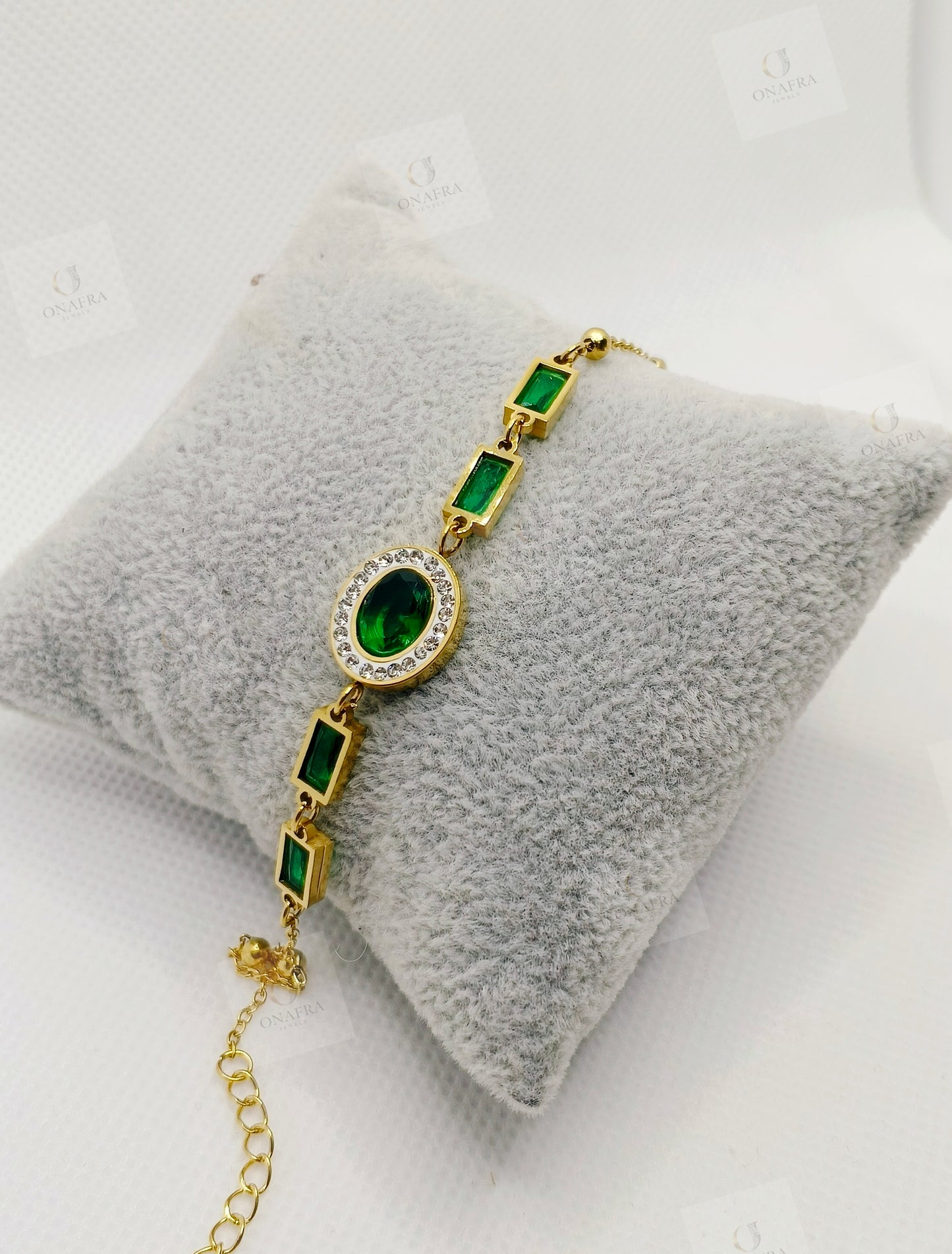 Green Zircon Bracelet