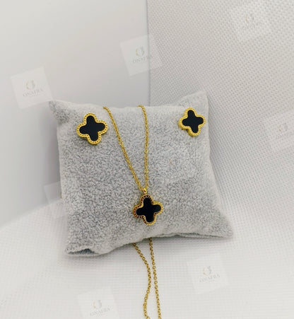 Trendy Black And Gold Set