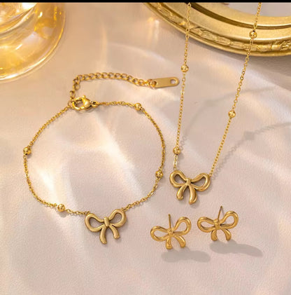 Bracelet Necklace and Earring Combo