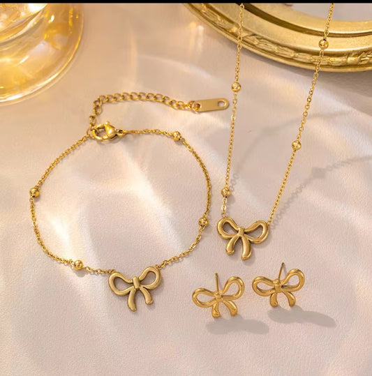 Bracelet Necklace and Earring Combo