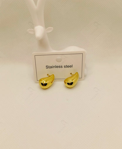 18K Gold Plated Stainless Steel Earrings – Elegant & Trendy.