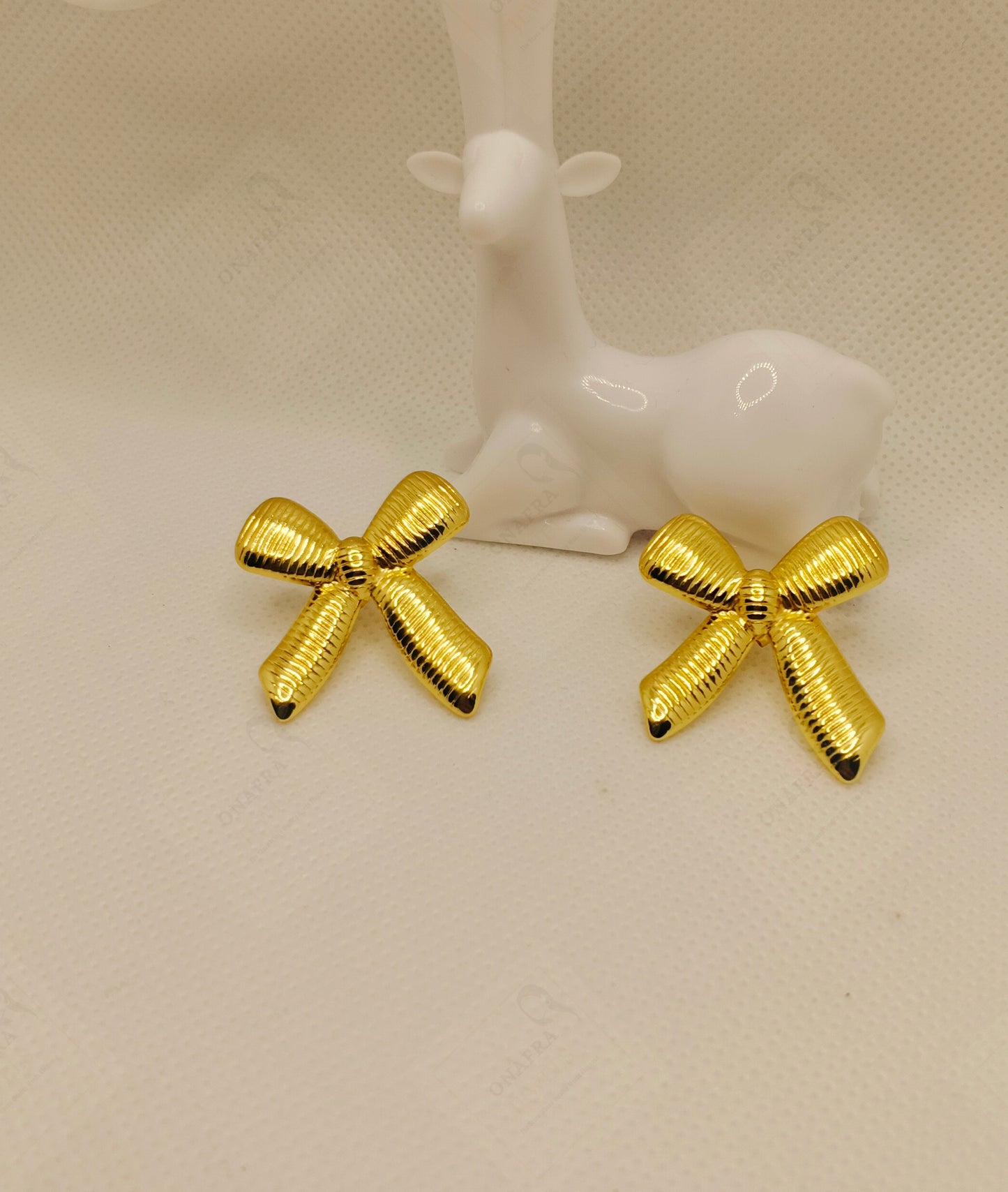 Stainless Steel Bow Earrings