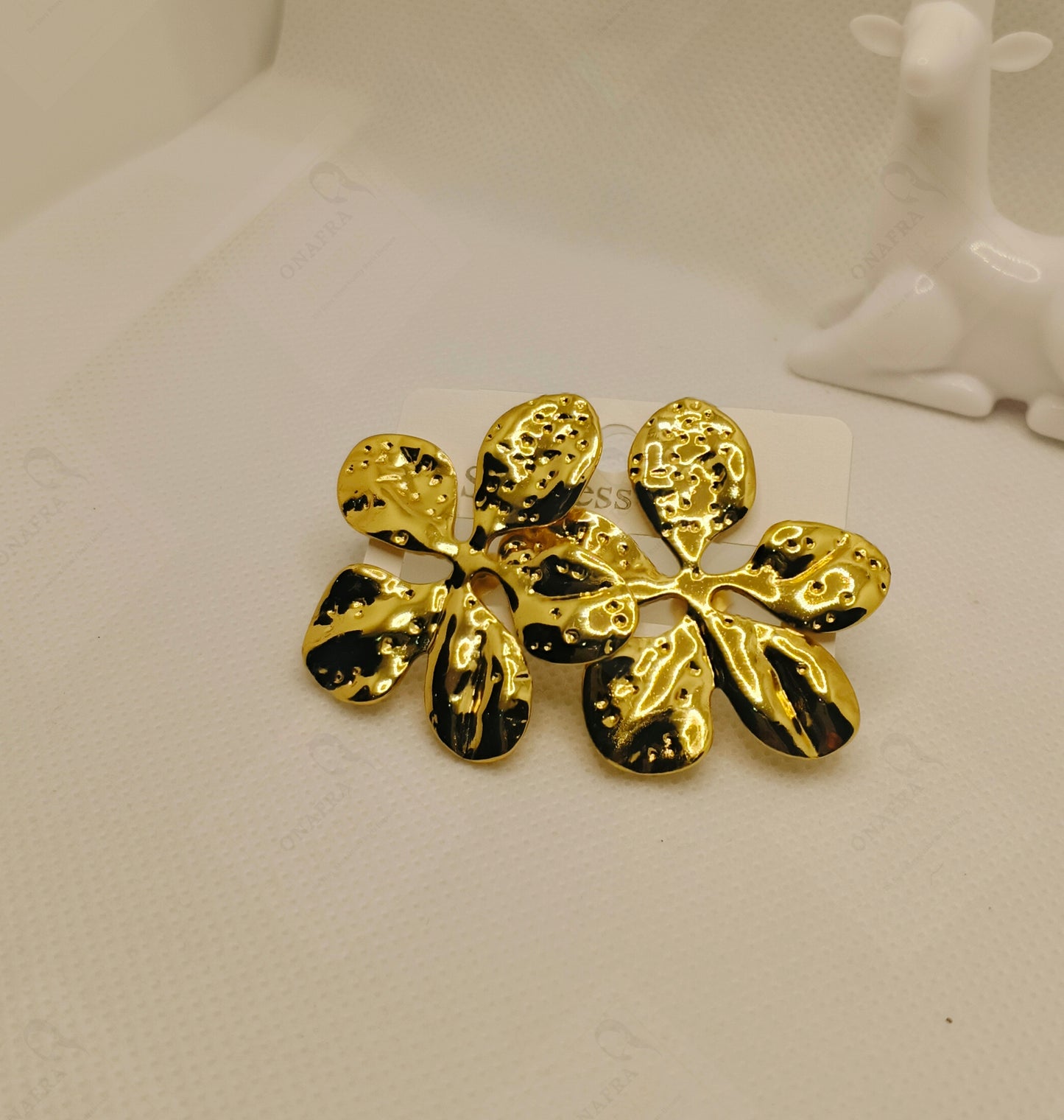 Golden Flower Earrings