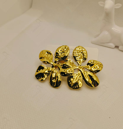 Golden Flower Earrings