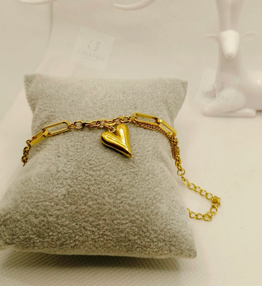 Simple  Daily Wear Heart Bracelet