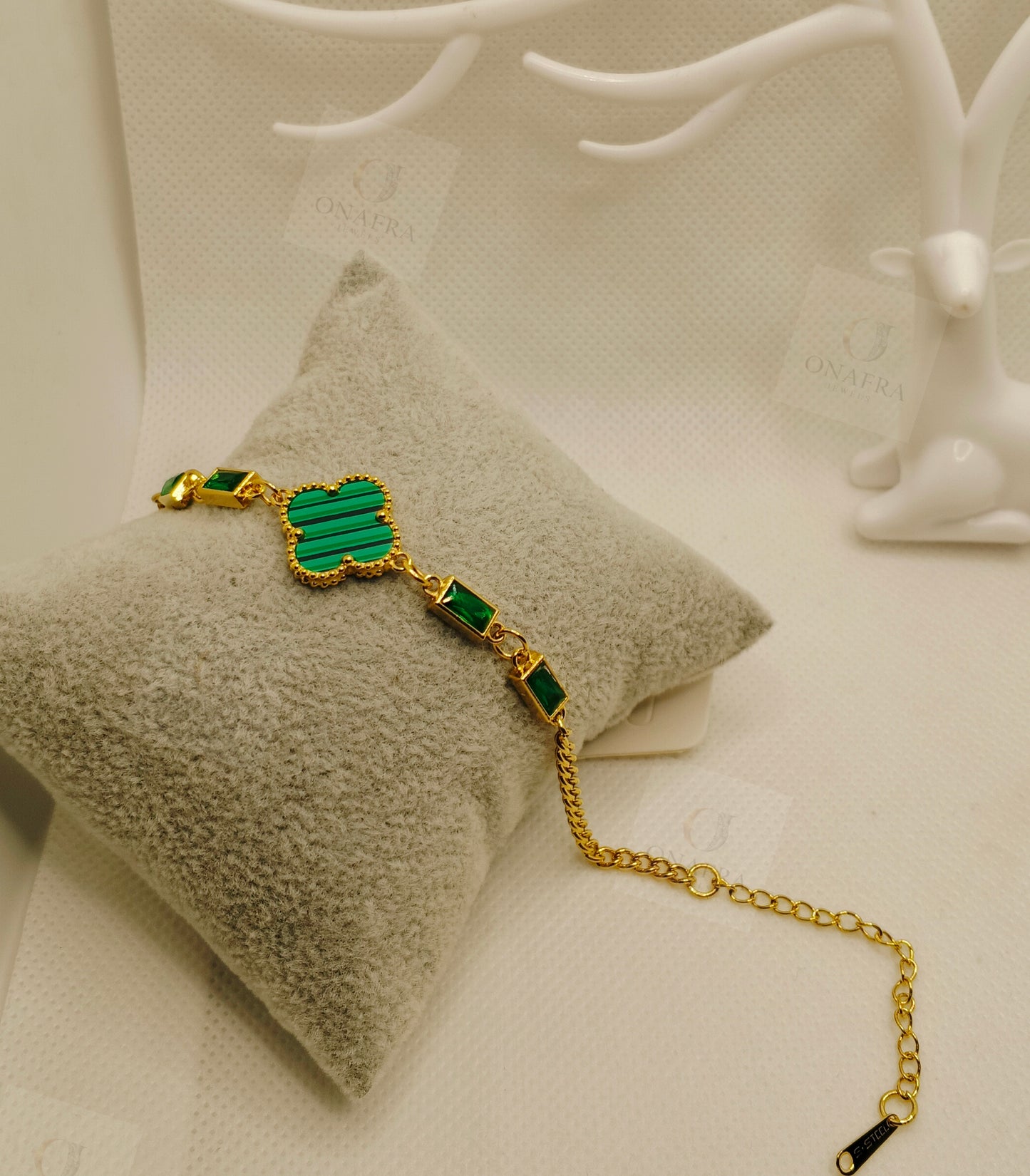 Green and Gold Color Bracelet