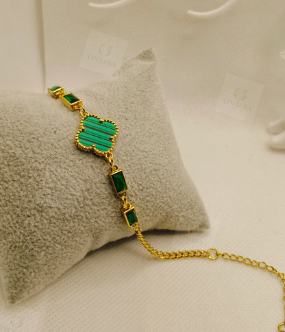 Green and Gold Color Bracelet