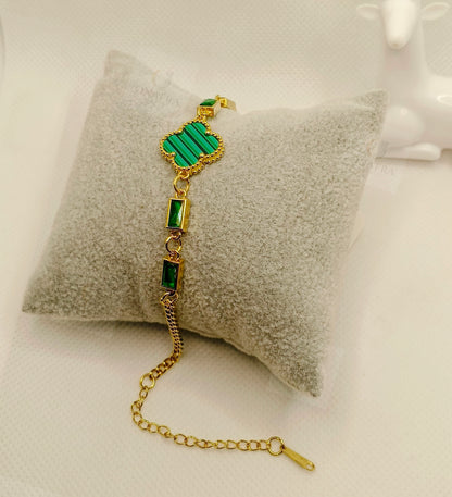 Green and Gold Color Bracelet