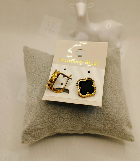 Black and Gold Color Earing
