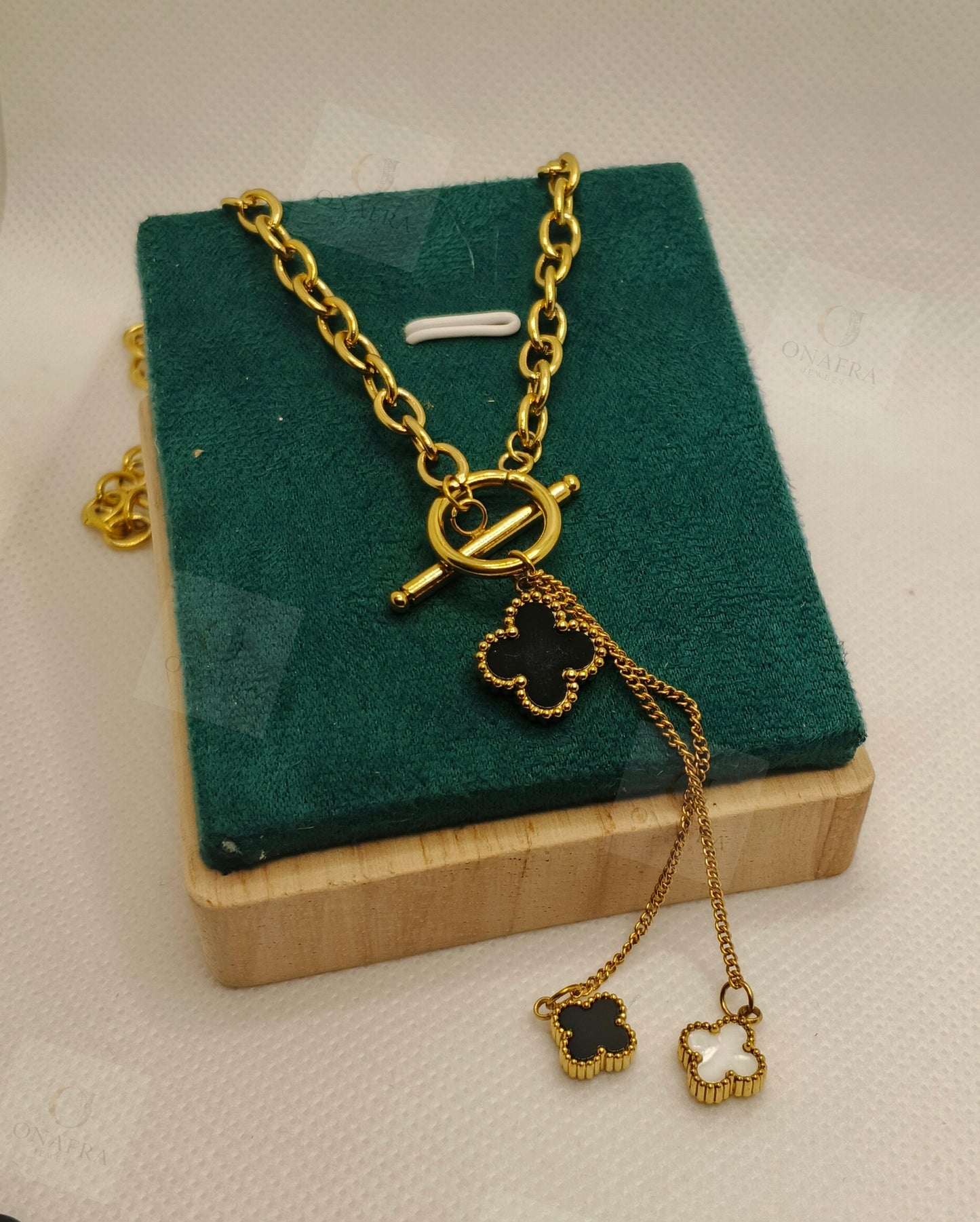 Trendy Double Pendant Necklace