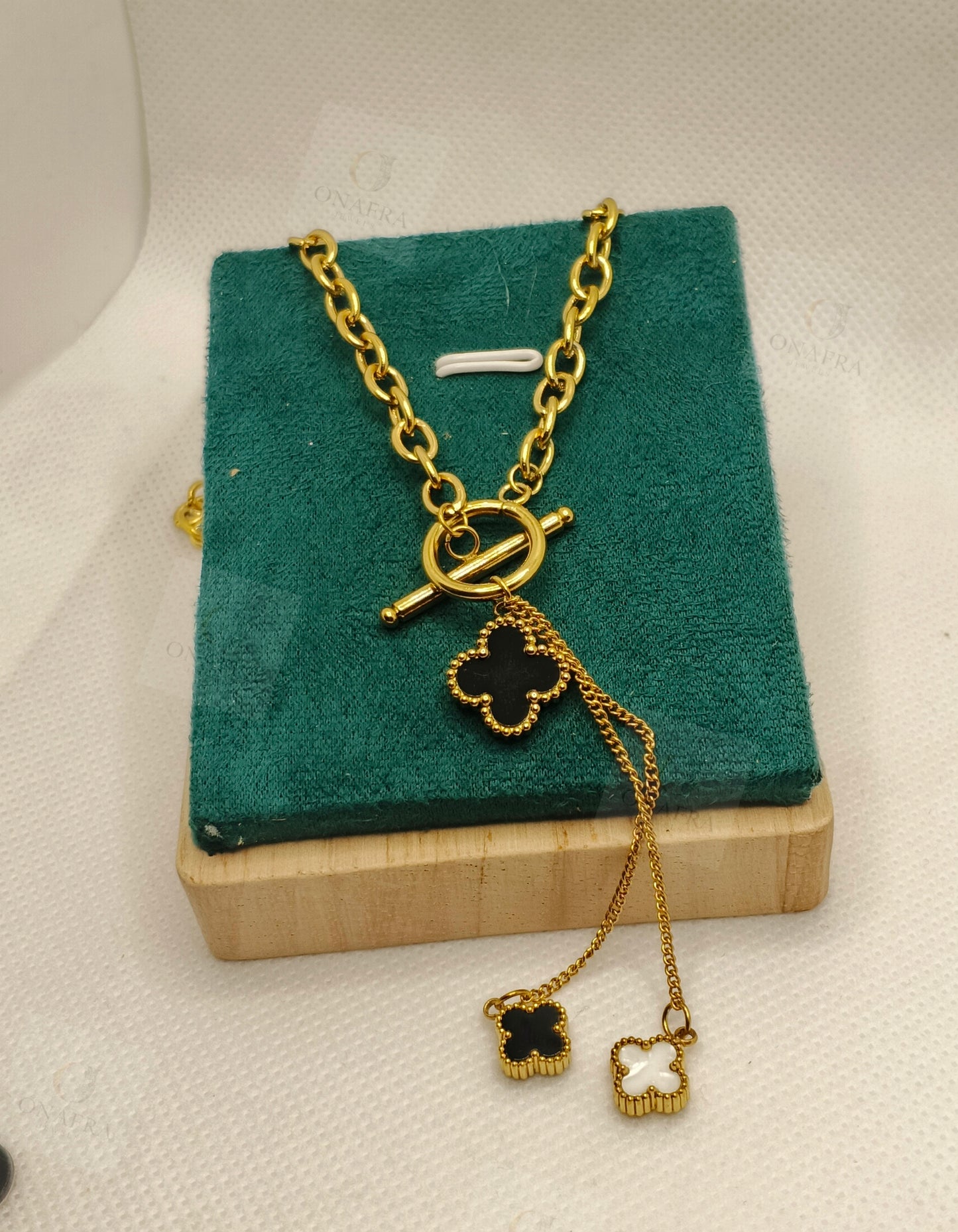 Trendy Double Pendant Necklace