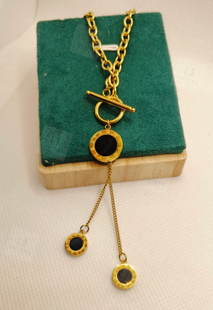 Double Pendant Necklace