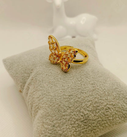 Butterfly Zircon Ring