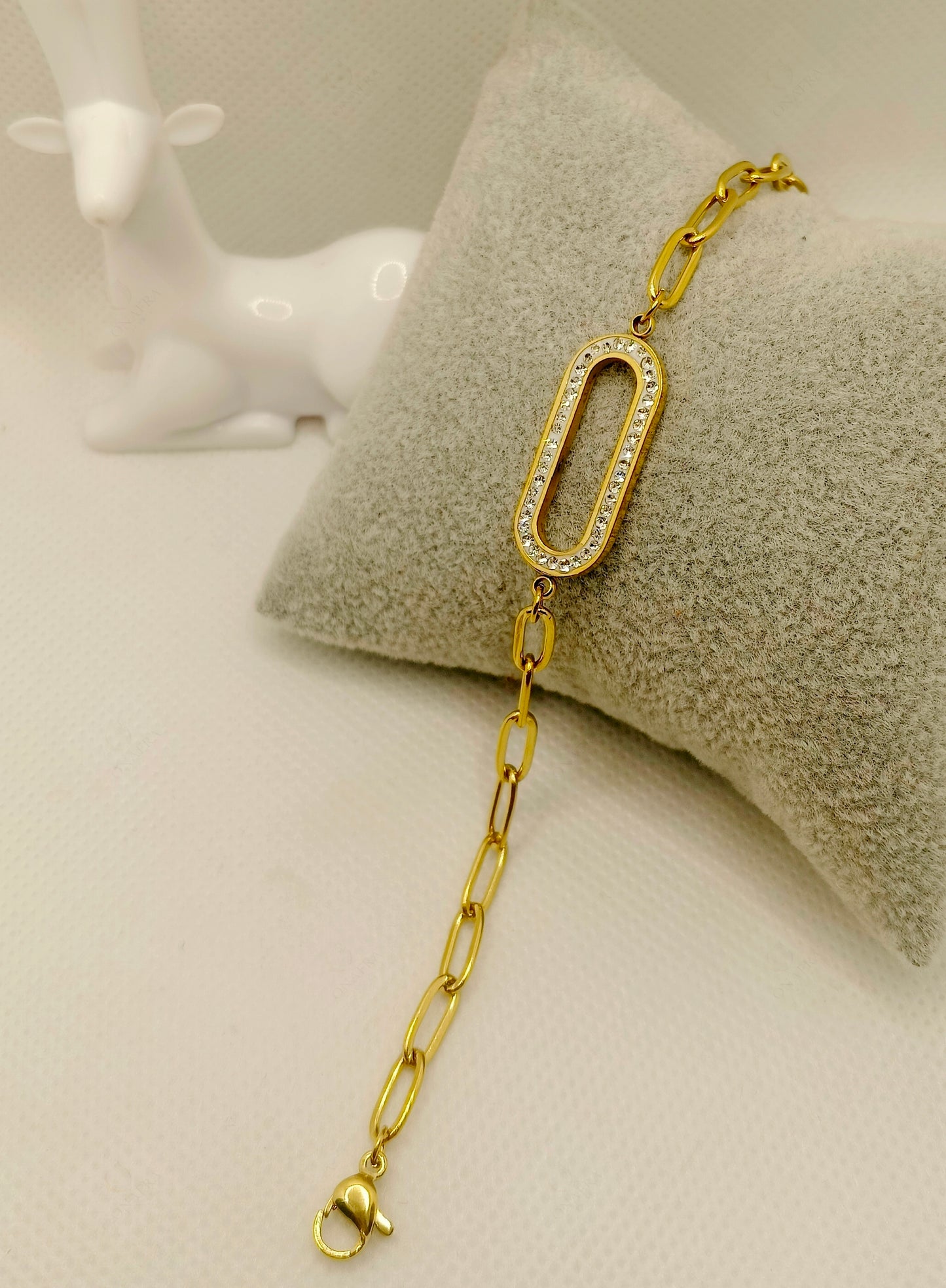 Rhinestone Chain Bracelet