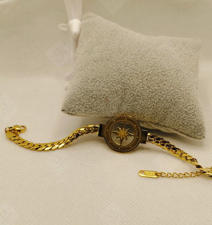 Trendy Gold Tone Bracelet