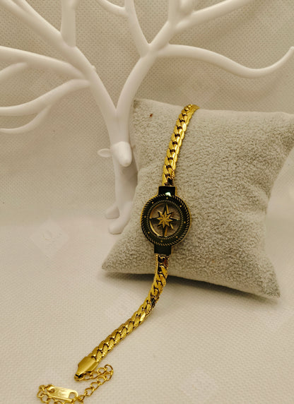 Trendy Gold Tone Bracelet
