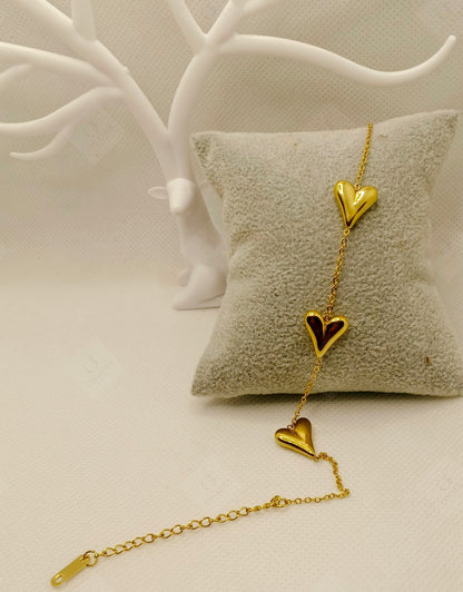 Trendy Heart Chain Bracelet