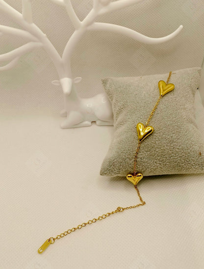 Trendy Heart Chain Bracelet