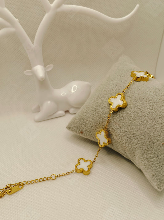 Trendy White Chain Bracelet