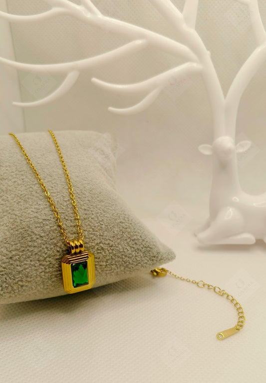 Green Zircon Necklace