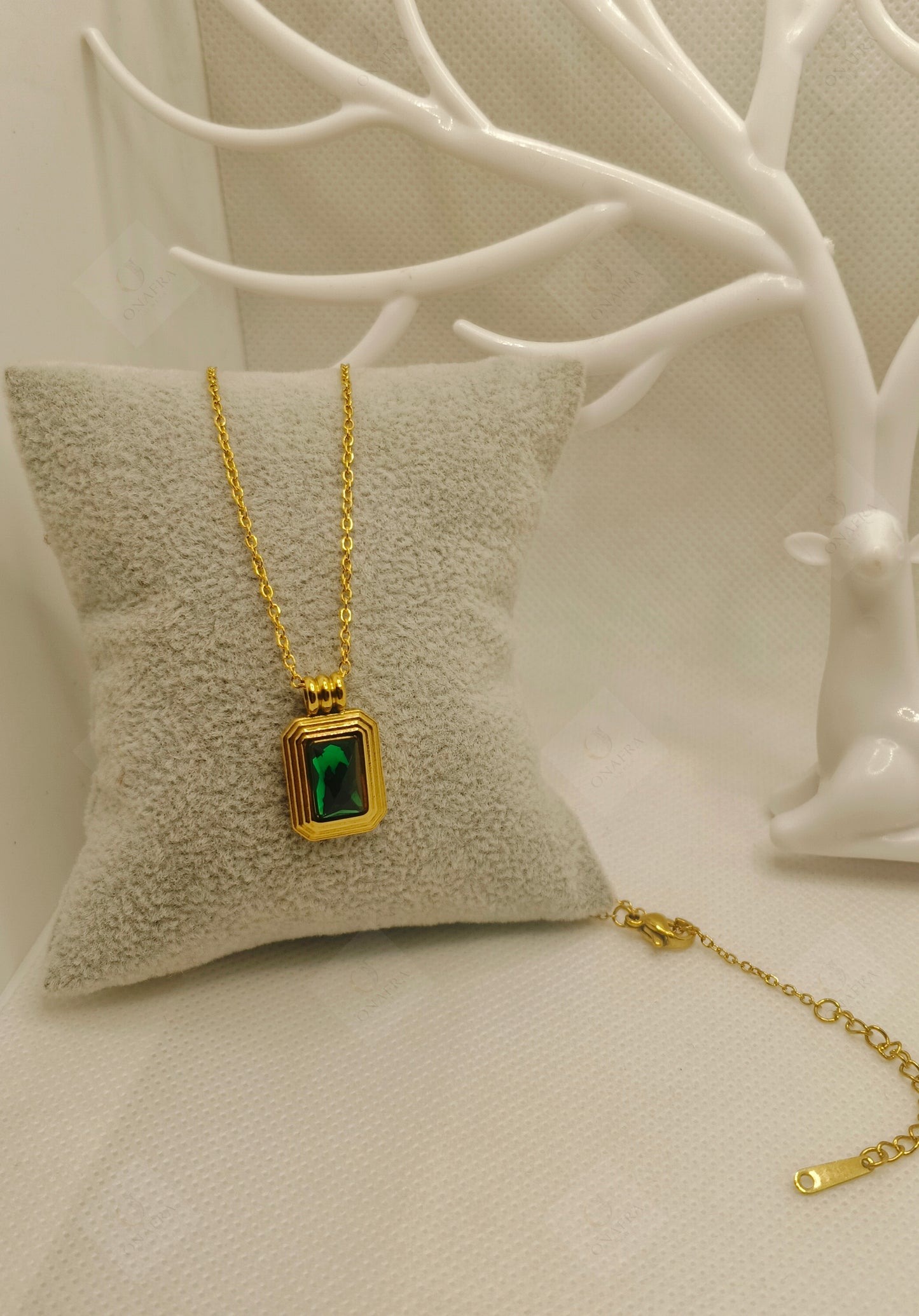 Green Zircon Necklace