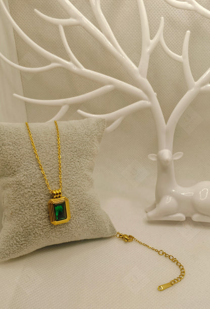 Green Zircon Necklace