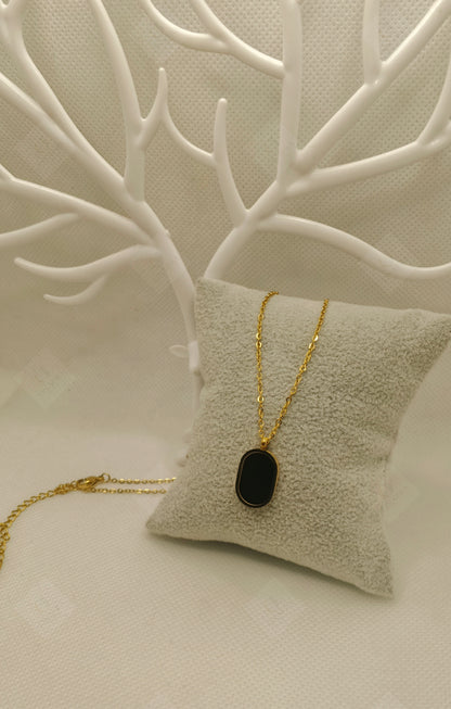 Black and Gold Color Necklace