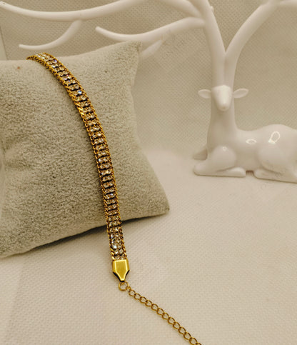Trendy Double Zircon Bracelet