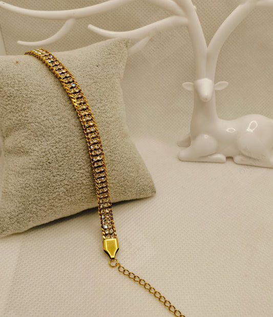 Trendy Double Zircon Bracelet