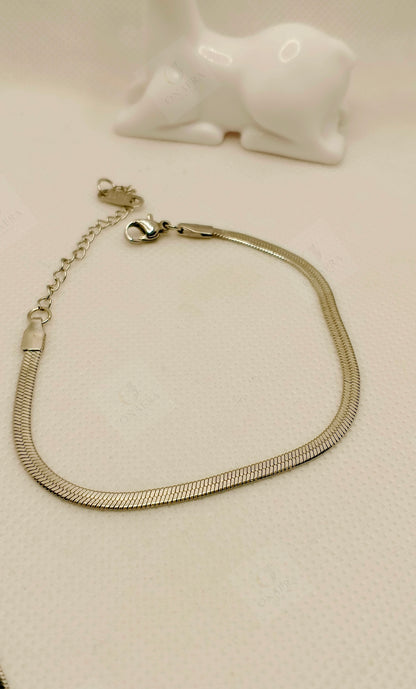 Silver Snake Chain Bracelet
