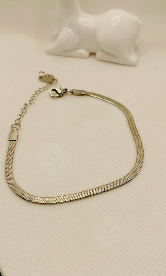 Silver Snake Chain Bracelet