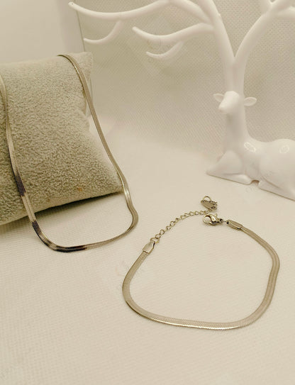 Silver Snake Chain Combo